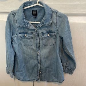 Gap Denim Chambray light wash shirt